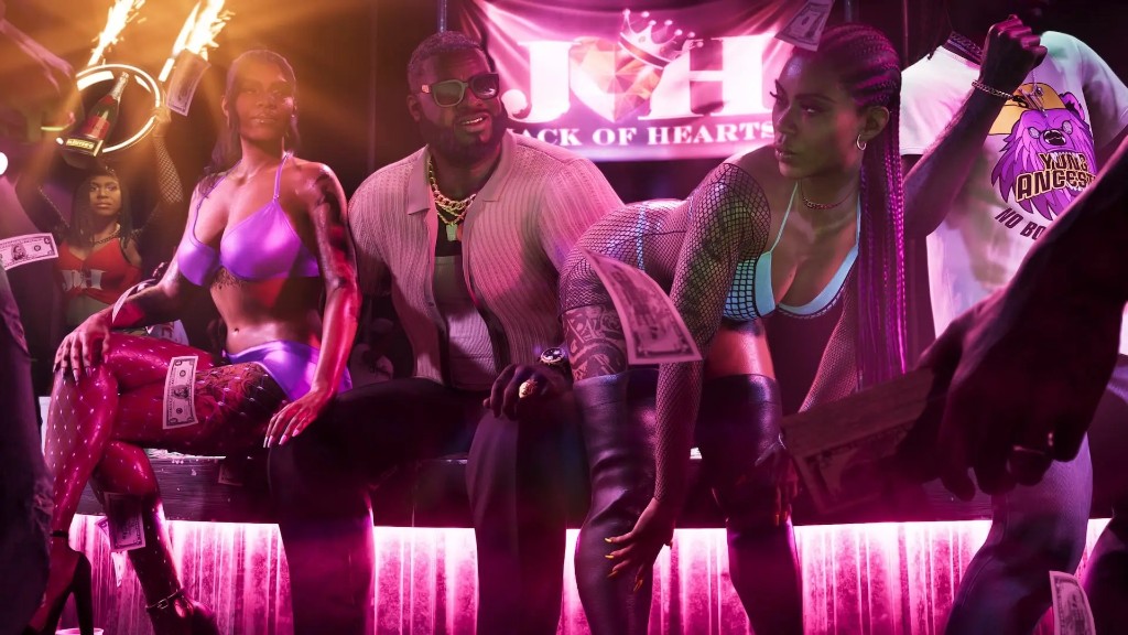 Boobie Ike in the Jack of Hearts VIP with money in the air
