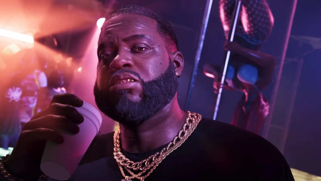 Boobie Ike with a foam cup in the club