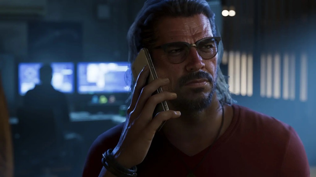 Raul Bautista on a phone call