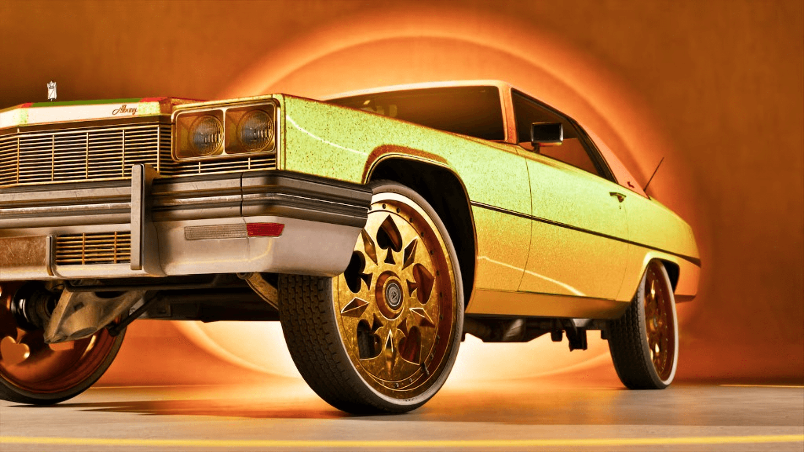 Custom donk under orange halo