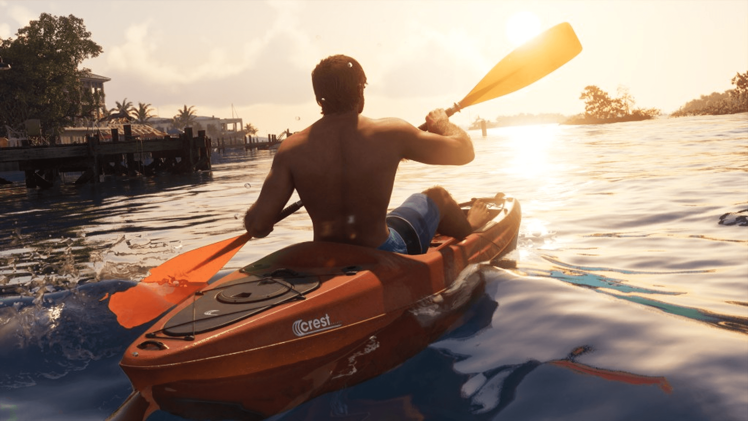 Kayak at golden hour