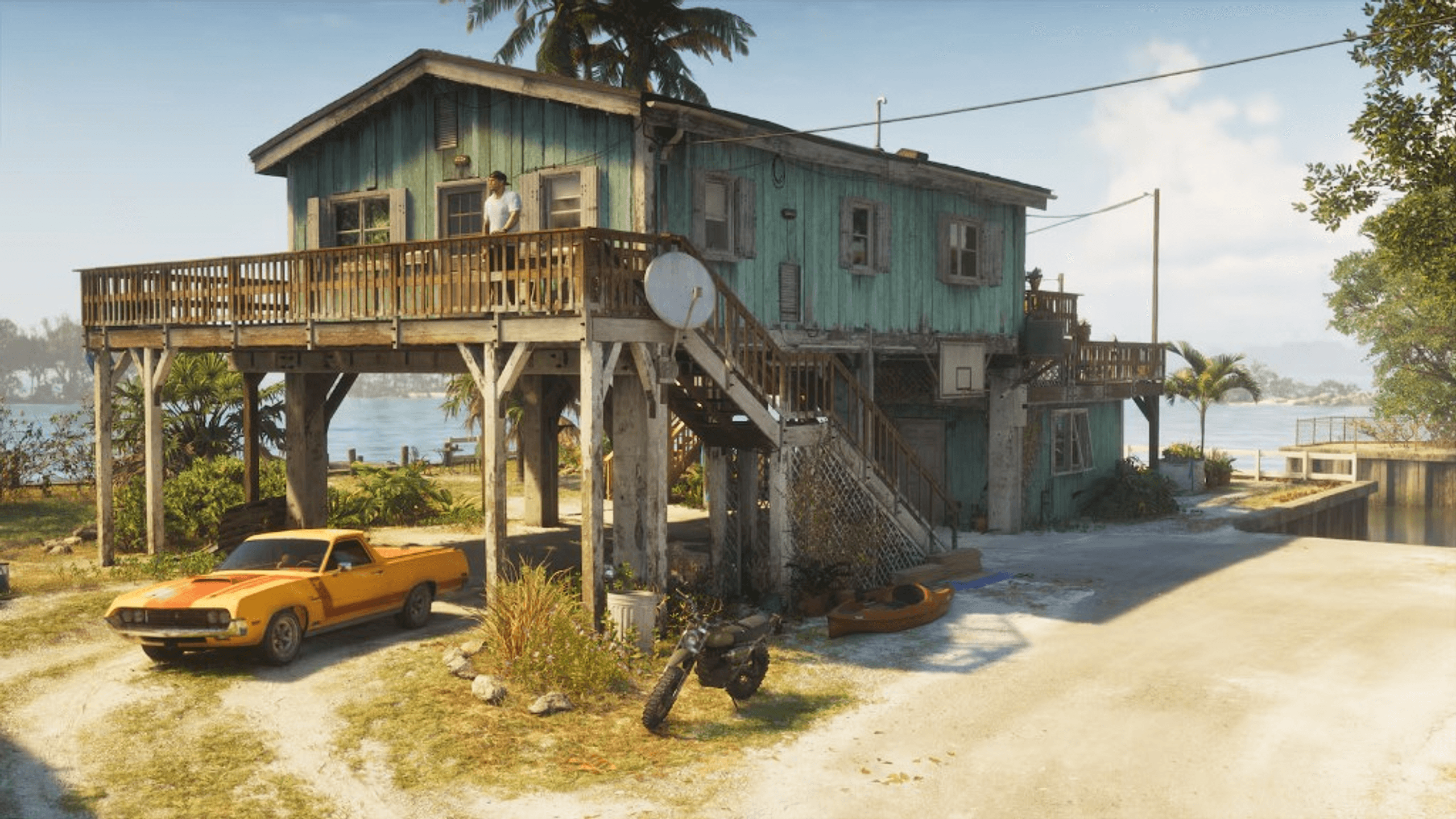 Safehouse vehicles under the stilts
