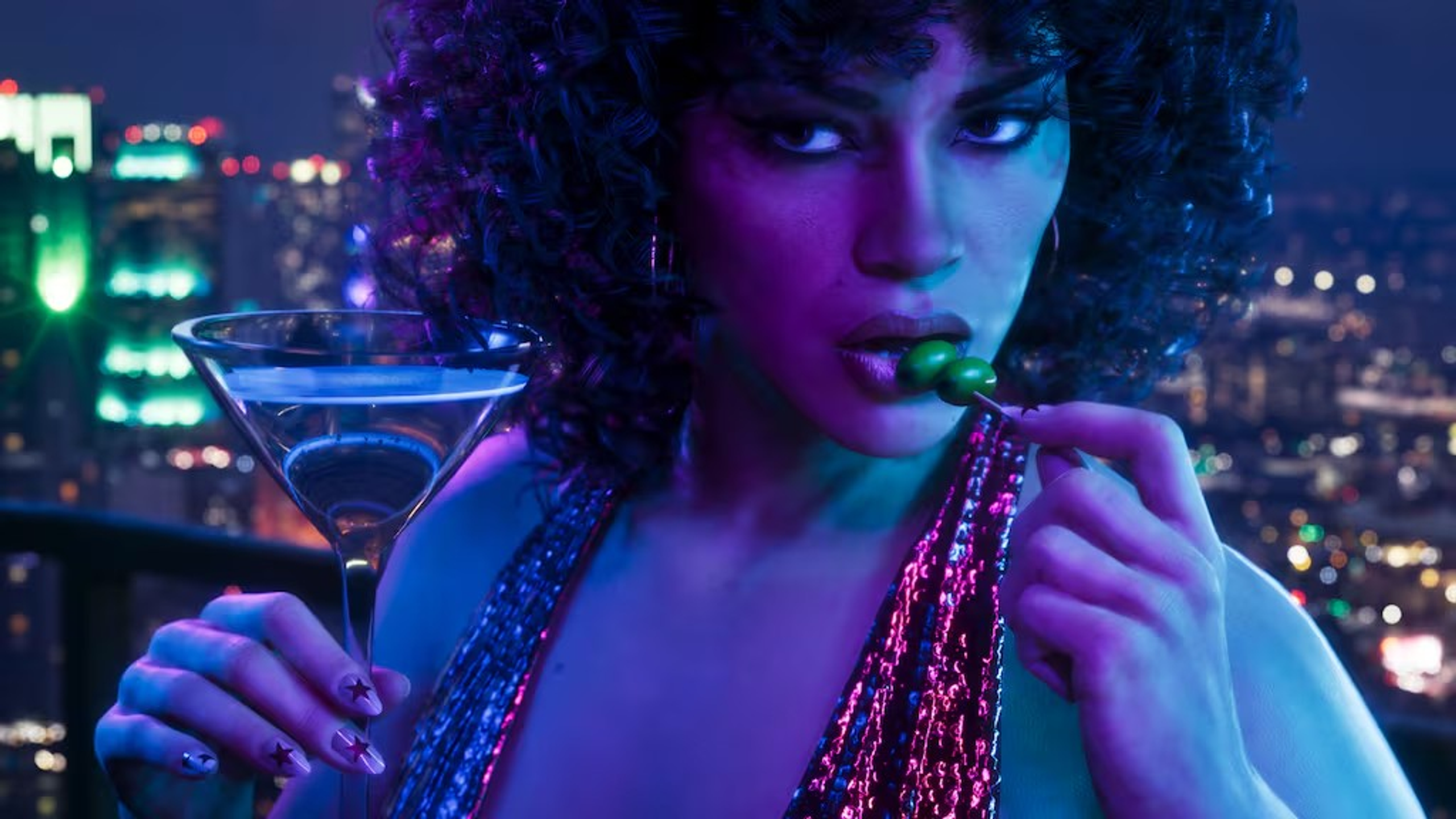 Martini night — sequin glam